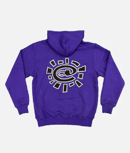 Adwysd Always Up Purple Zip Up Hoodie