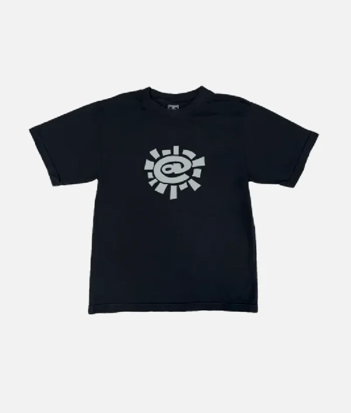 Adwysd Solid Silver @sun T-Shirt Black